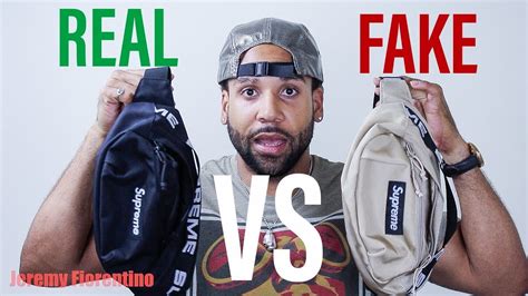 real vs fake supreme waist bag|authentic supreme counterfeit.